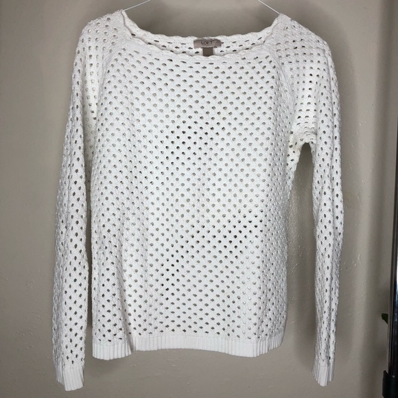 LOFT Sweaters - Loft crochet sweater